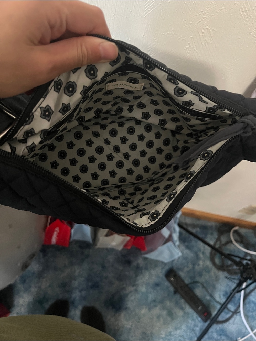 Vera Bradley Essential Crossbody Black - Picture 3 of 3